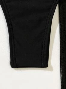 3packs Leopard Print Bikini With Cover Up - Multicolor - View 3