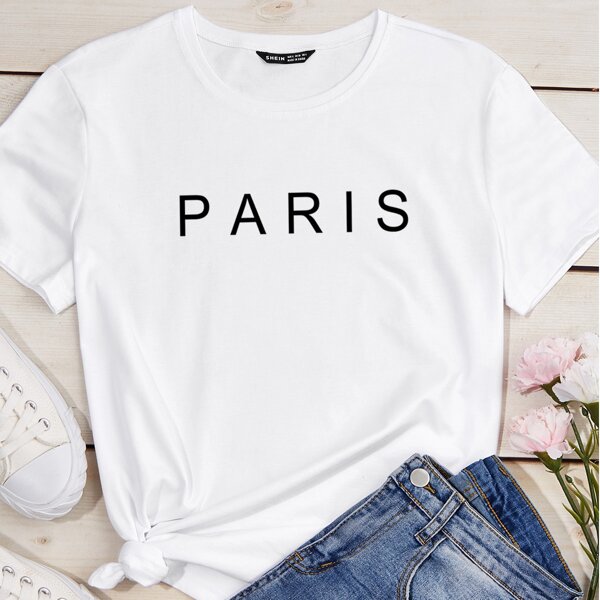 

Letter Graphic Tee, White