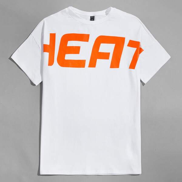 

Men Letter Graphic Tee, White