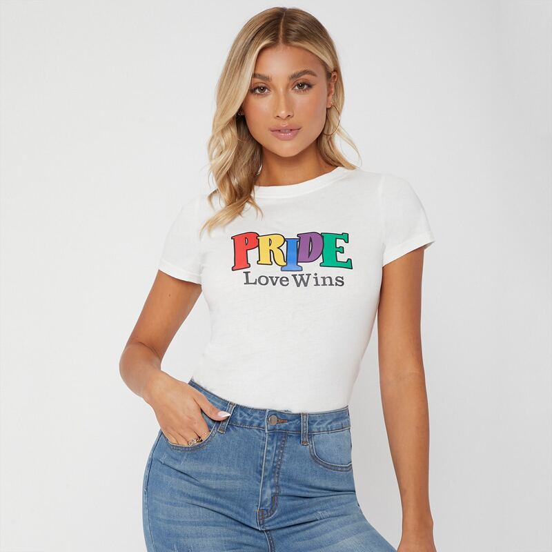 

Letter Graphic Tee, White