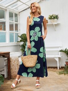 EMERY ROSE Vestido Floral Bohemio - Multicolor - Ver 1