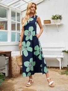 EMERY ROSE Vestido Floral Bohemio - Multicolor - Ver 4