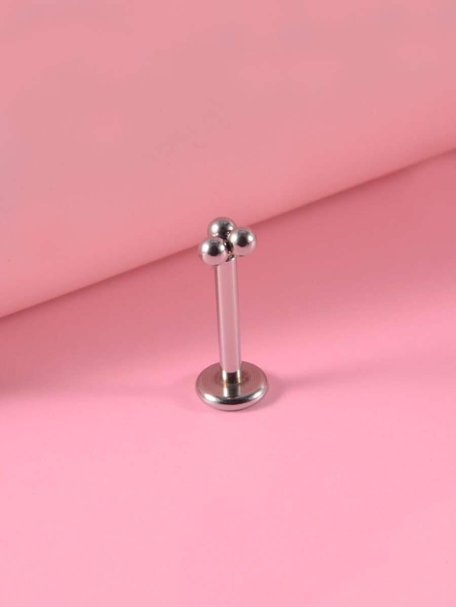 Piercing para labios de acero inoxidable, moda Punk, perfecto para mujeres y hombres, regalo de joyería corporal - Plateado - Ver 1