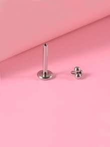 Piercing para labios de acero inoxidable, moda Punk, perfecto para mujeres y hombres, regalo de joyería corporal - Plateado - Ver 3