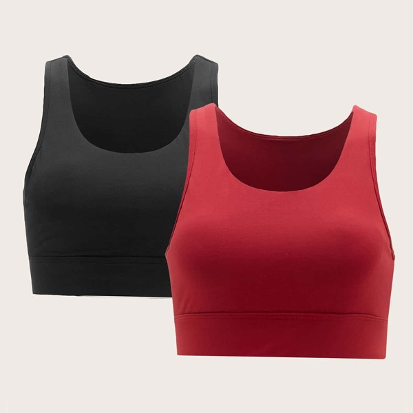 

2pack High Stretch Sports Bra, Multicolor