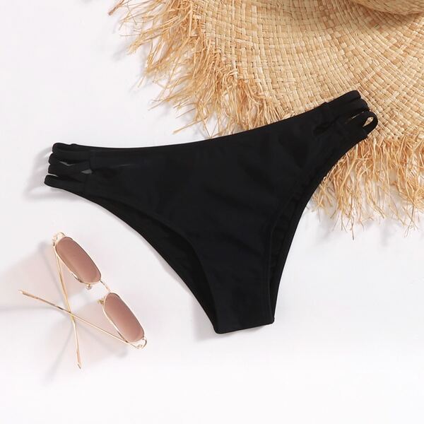 

Бикини-низ с разрезом, Чёрный