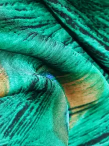 1 pieza Elegante y moderna bufanda gráfica de moda para mujeres, hombres, niños y niñas, regalos ideales en forma de bandana, diadema o cinta para el cabello para complementar tu look - Verde - Ver 4