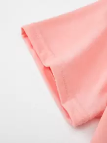 SHEIN Young Girl 3 Packs Cartoon And Letter Graphic Tee - Multicolor - View 4