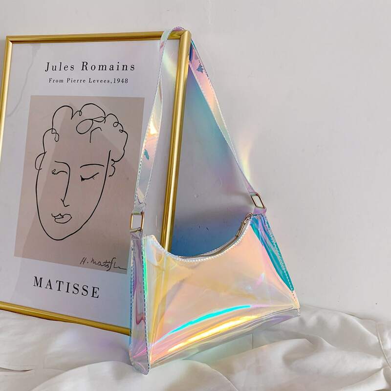 

Holographic Shoulder Bag, Multicolor
