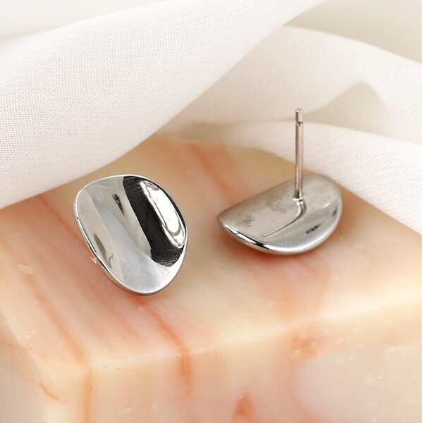 

Geometric Stud Earrings, Silver