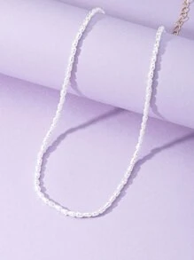 假珍珠串珠項鍊