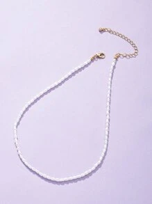 假珍珠串珠項鍊