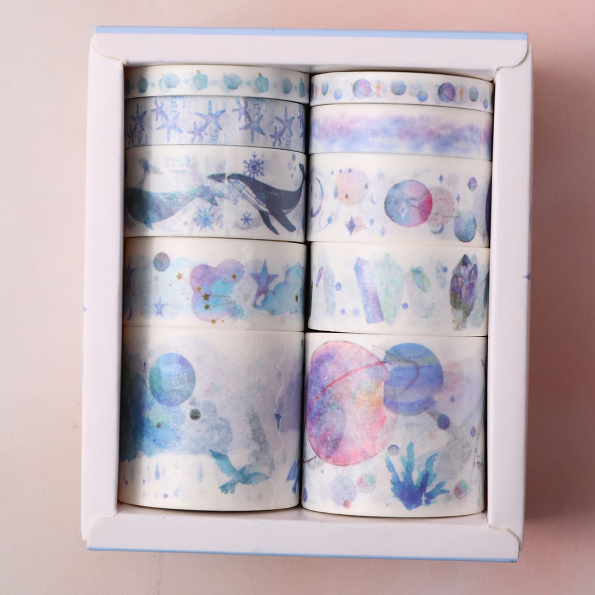 

10rolls Whale Print Washi Tape, Multicolor