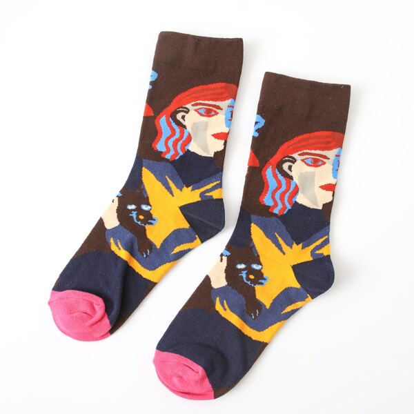 

Figure Graphic Crew Socks, Multicolor