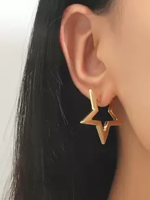 Hoa tai vòng trang trí sao - Vàng - Xem 1