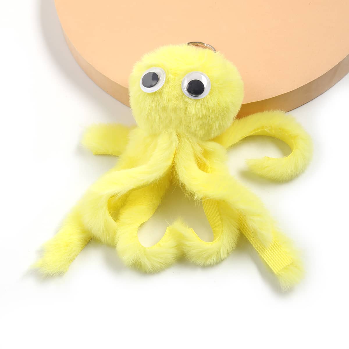 

Plush Octopus Keychain, Yellow