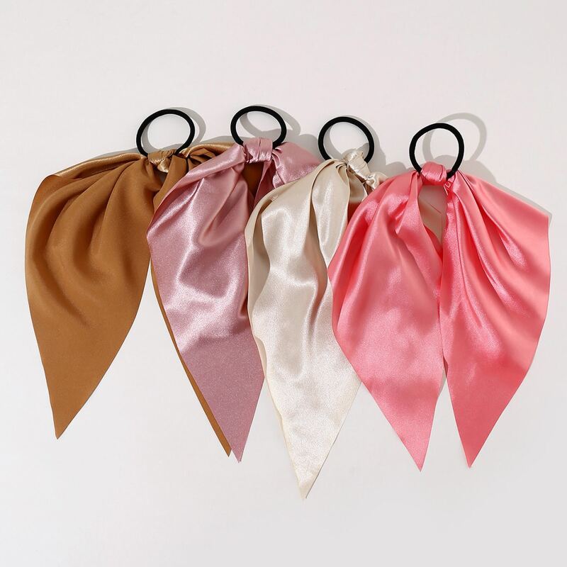 

4pcs Scarf Hair Tie, Multicolor