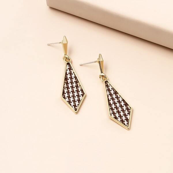 

Geometric Drop Earrings, Multicolor