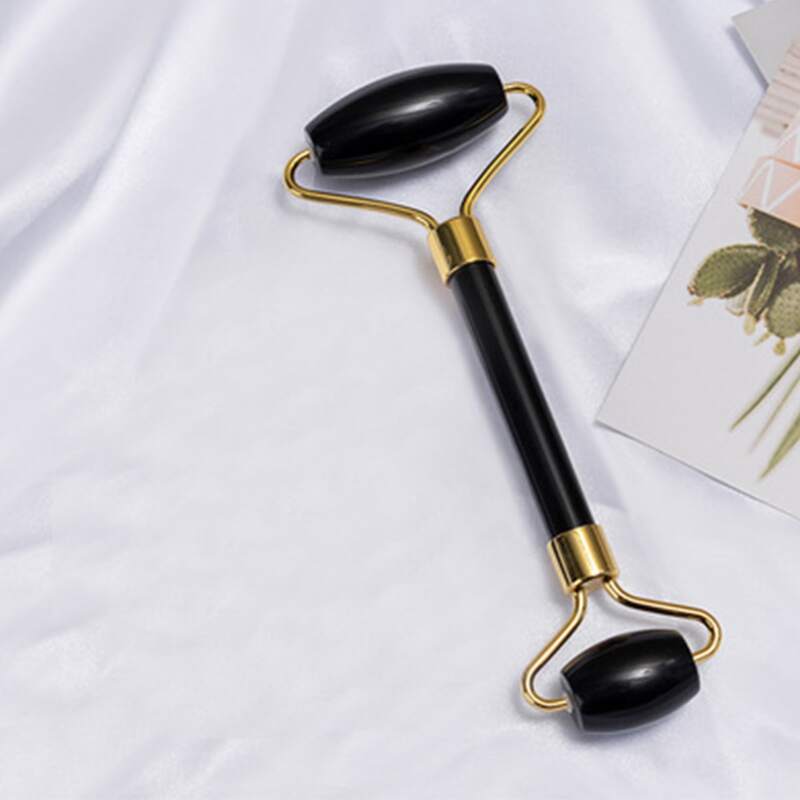 

1pc Dual-ended Massage Roller, Black