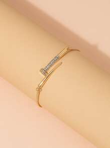 1 件女士珍珠星形装饰链手链，可扩展金属串珠手链，适合日常佩戴和节日礼物 - 銀色 - 查看 13