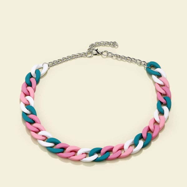 

Colorful Chain Necklace, Multicolor
