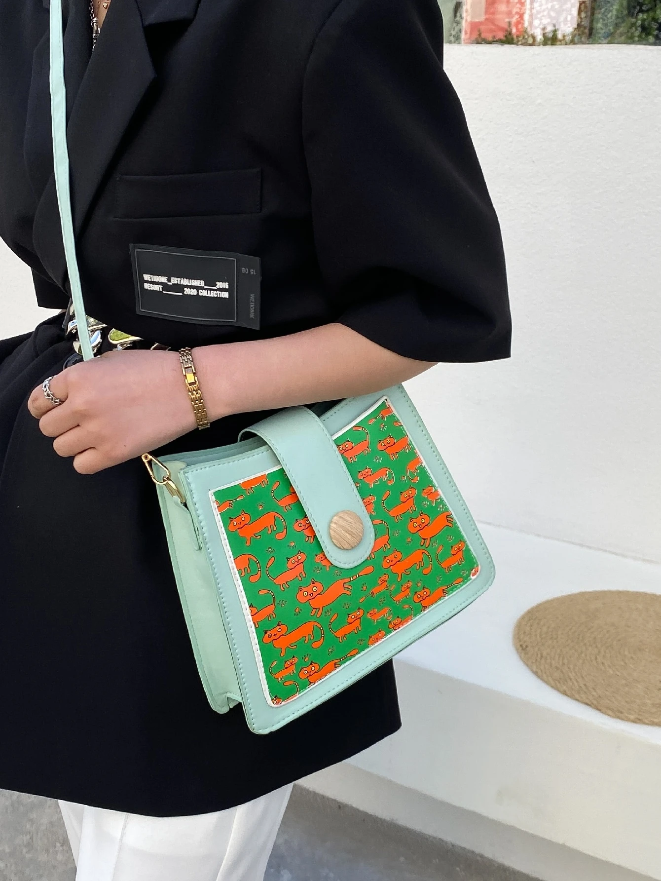 Sac A Bandouliere Avec Motif Chat Mode En Ligne Shein France