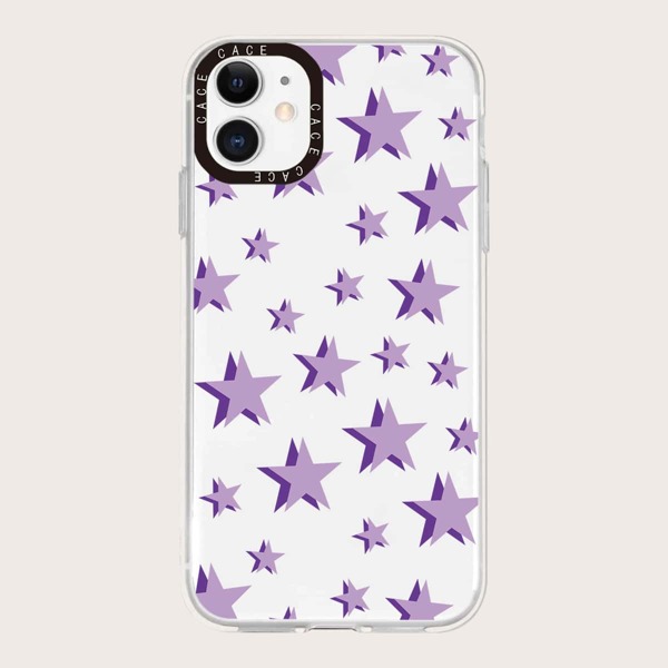 

Star Pattern Clear Phone Case