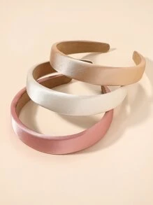 3pcs Solid Hair Hoop - Multicolor - View 1