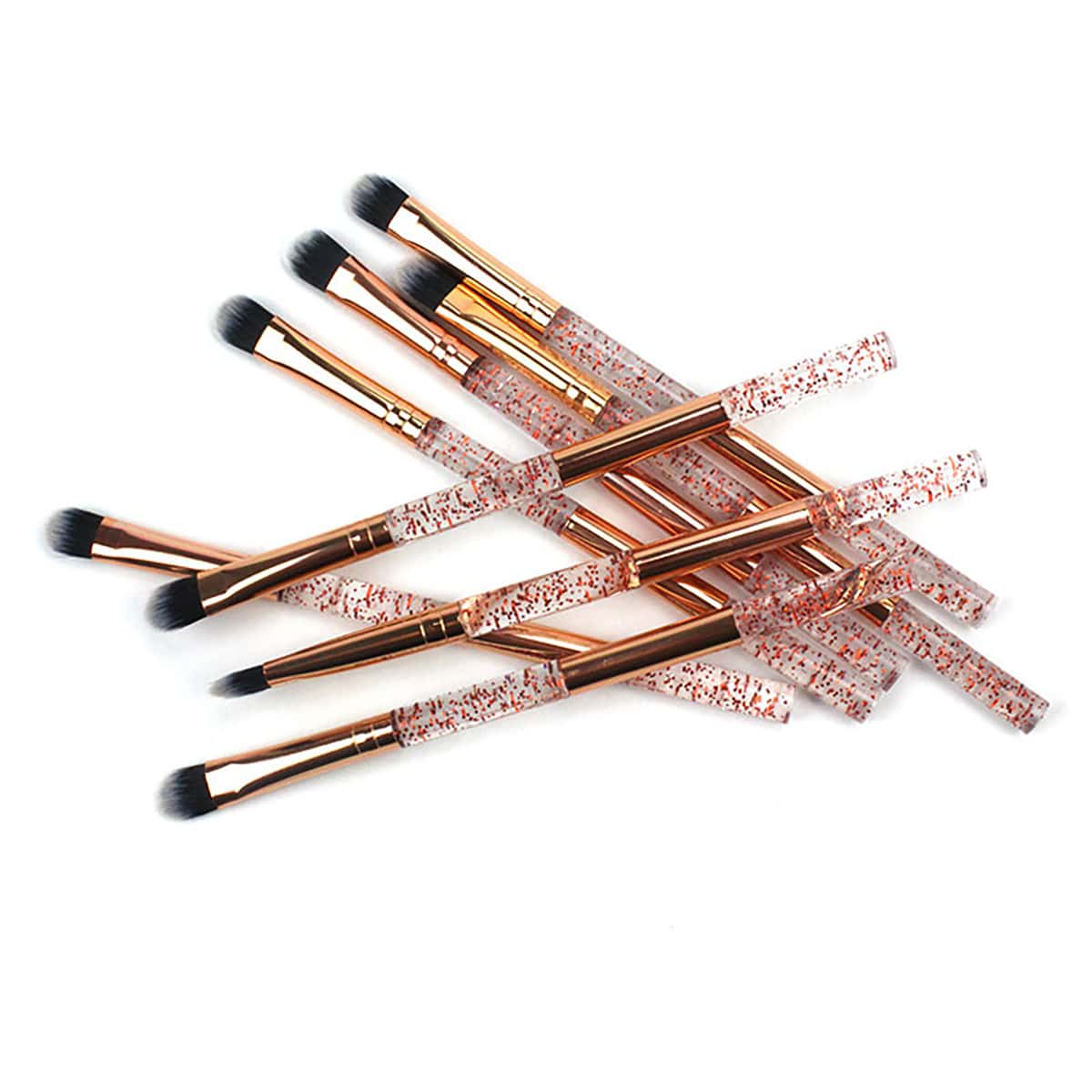 

3pcs Eyeshadow Makeup Brush, Gold