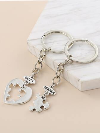 2 pièces Porte-clés en alliage