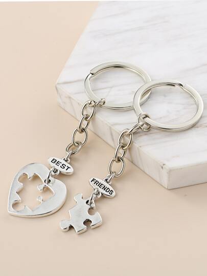 2 pièces Porte-clés en alliage