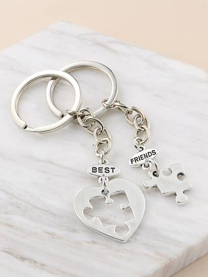 2 pièces Porte-clés en alliage