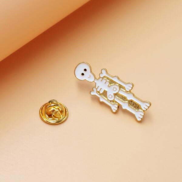 

Boys Skeleton Decor Brooch, Ancient bronze
