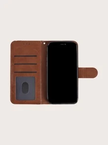 Ví đựng điện thoại di động thiết kế - màu nâu - Xem 4