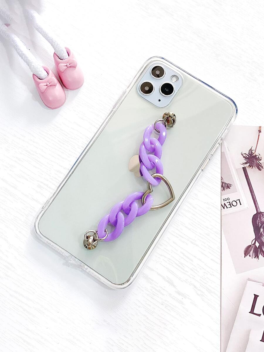 Fundas Funda de celular con tira de mano - Morado - Ver 1