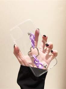 Fundas Funda de celular con tira de mano - Morado - Ver 2