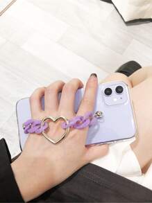 Fundas Funda de celular con tira de mano - Morado - Ver 3