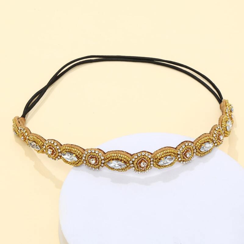 

Rhinestone Decor Hair Band, Gold
