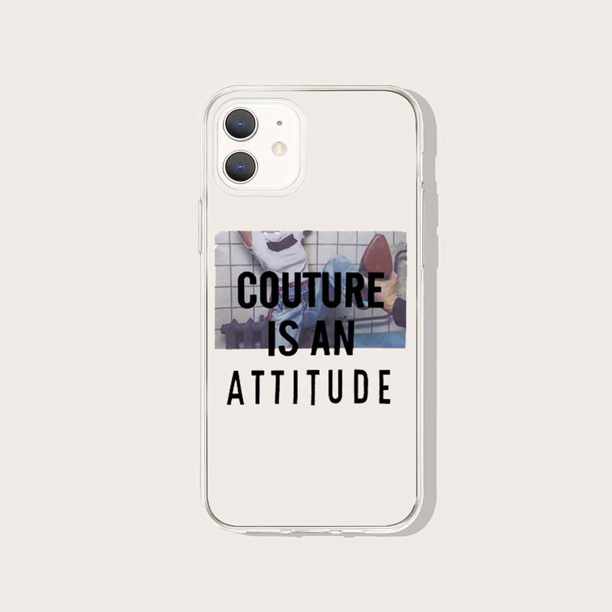 

Letter Graphic Phone Case, Multicolor