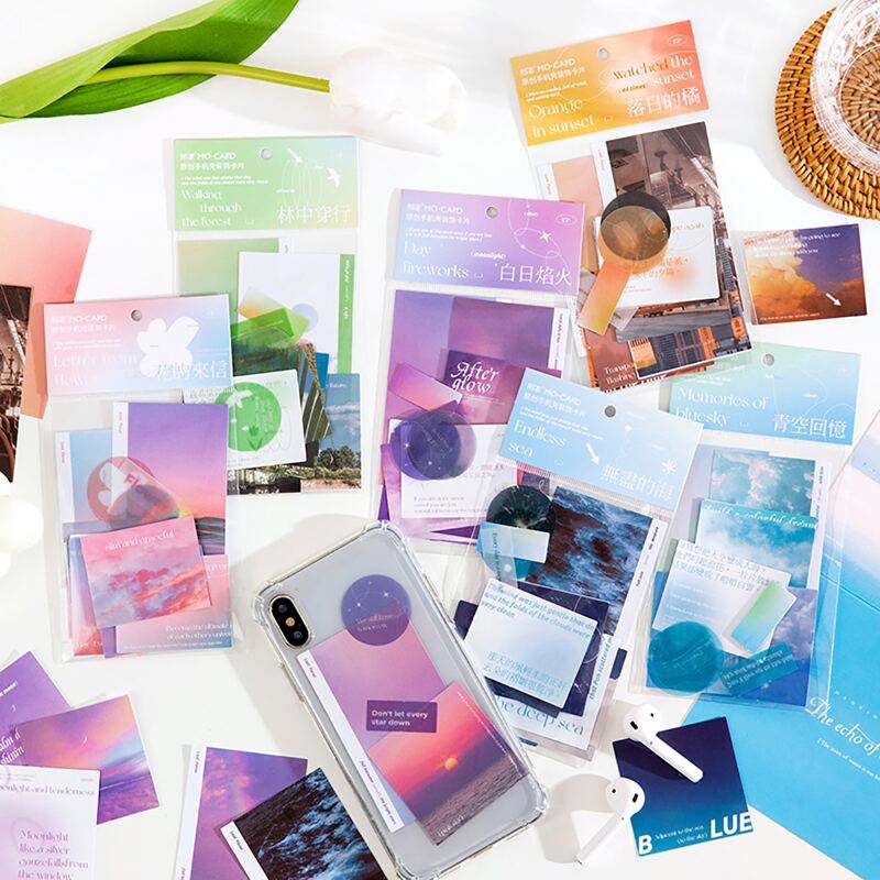 

15pcs Scenery Pattern Random Sticker, Multicolor