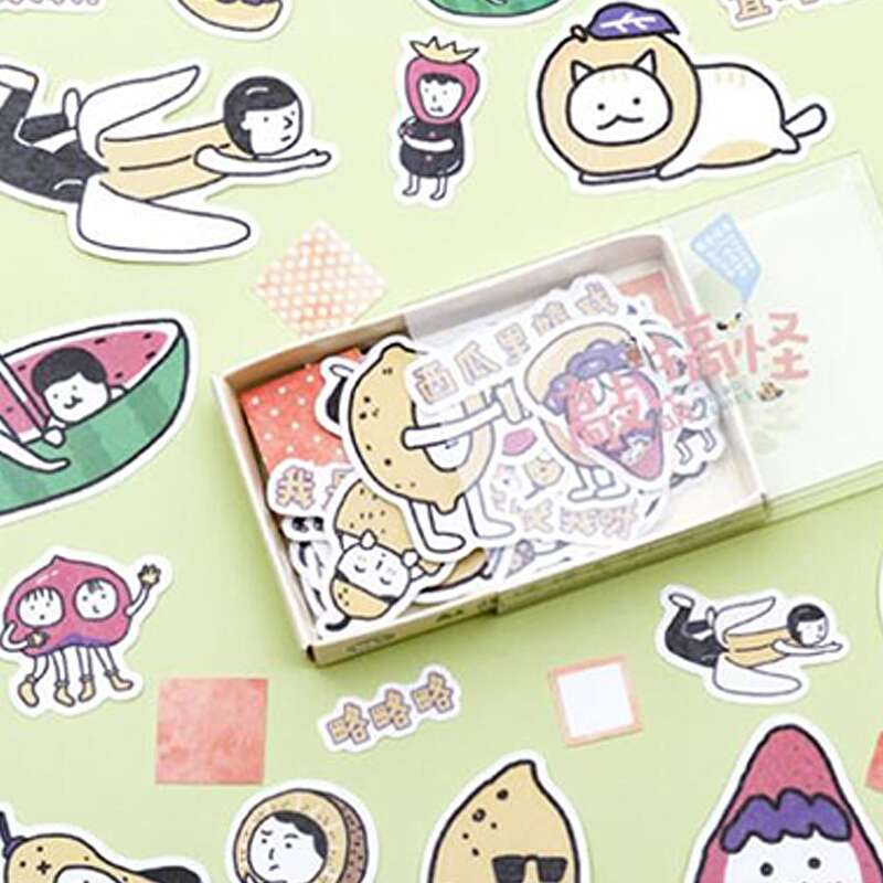 

50pcs Cartoon Graphic Random Sticker, Multicolor