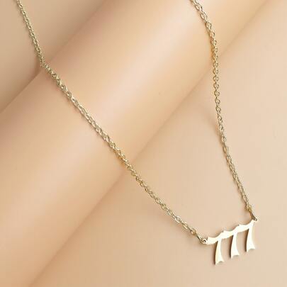 Number Charm Necklace