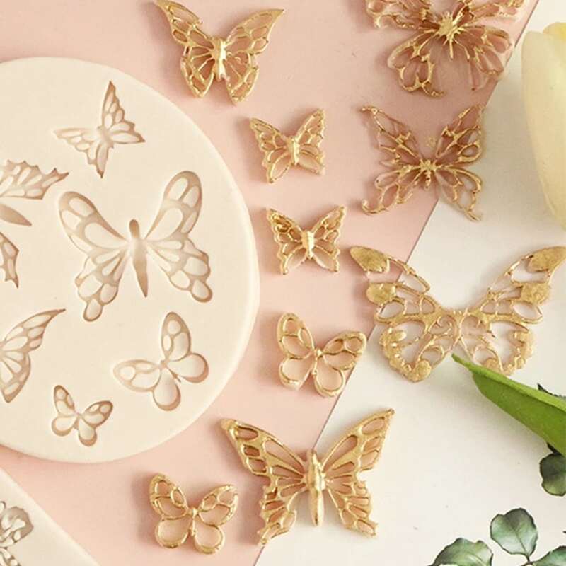 

1pc Butterfly Design Mold, White
