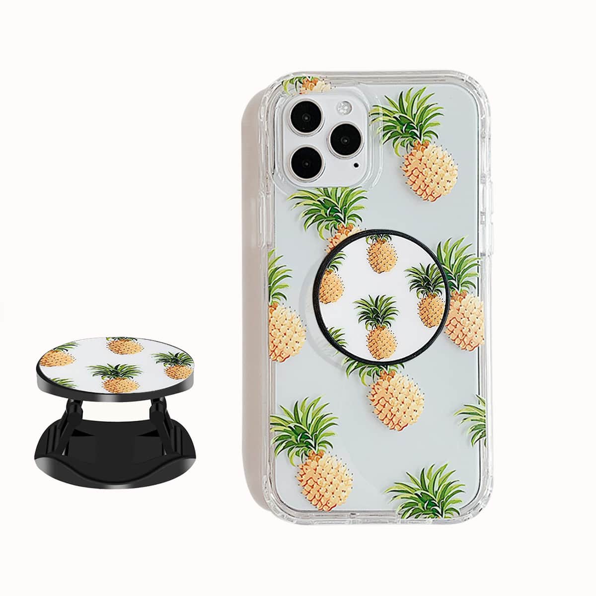 

Pineapple Phone Case With Holder, Multicolor