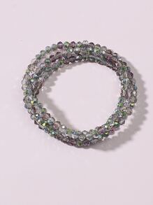 Beaded DIY Jewelry Accessory Set - Lime Green - View 2