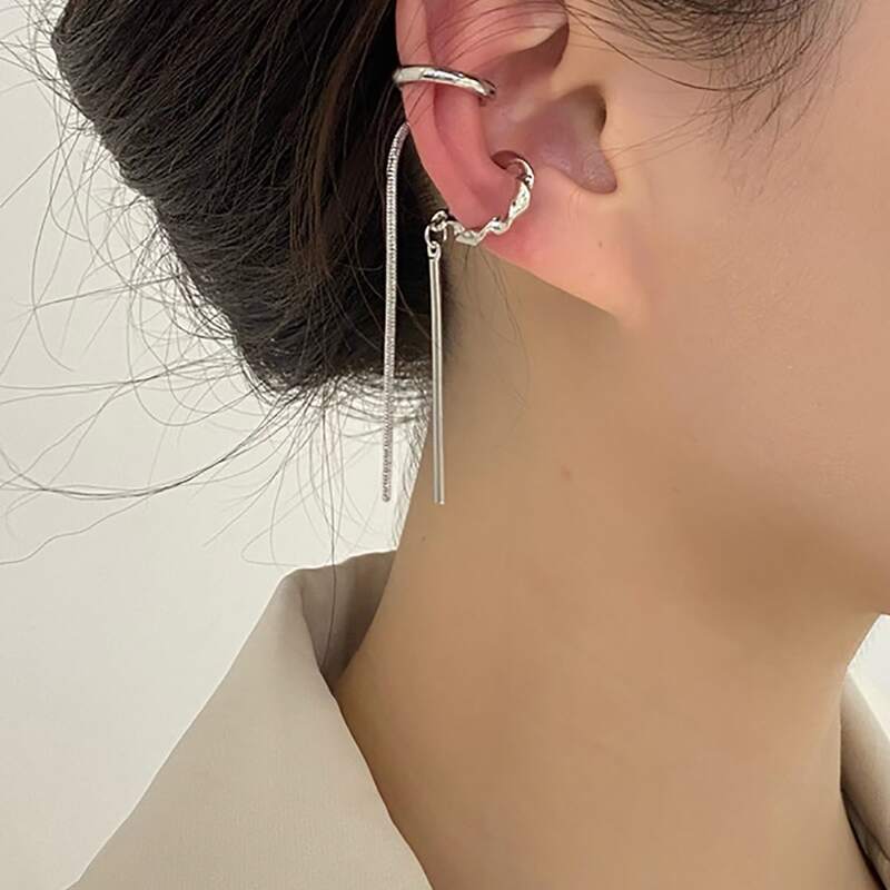 

2pcs Minimalist Ear Cuff, Silver