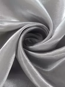 1 件纯色轻质窗帘，保护隐私，隔热减光，顶部孔眼设计，适用于卧室、阳台、客厅装饰 - 灰色 - 查看 4