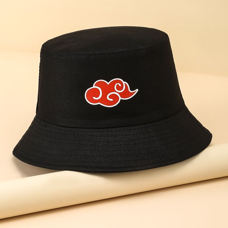 

Cloud Pattern Bucket Hat, Black