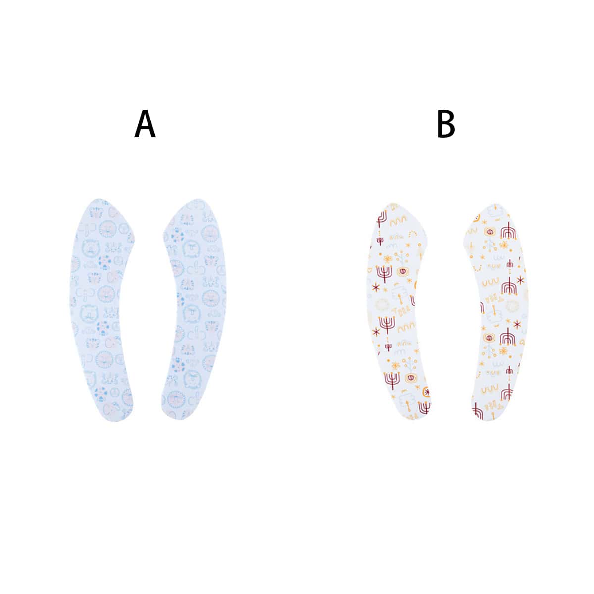 

1pair Cartoon Toilet Seat Sticky Cushion, Multicolor