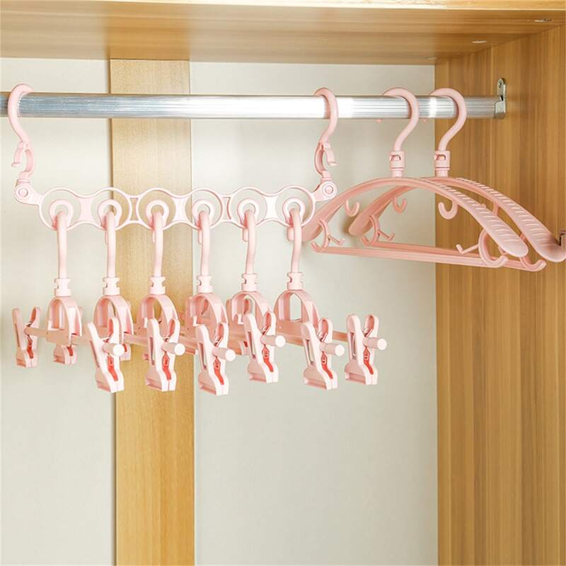 

1pc Multi-grid Clothes Hanger, Multicolor